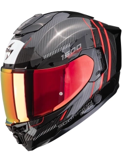 Kask integralny Scorpion EXO-1500 CARBON AIR Zity czarno-czerwony