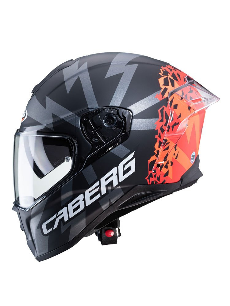 Kask integralny Caberg Drift Evo Storm czarno-czerwony matowy