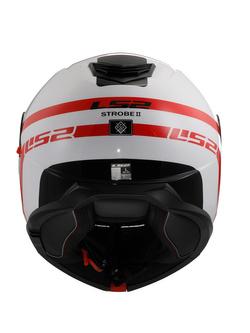 Kask szczękowy LS2 FF908 Strobe II Autox biało-czerwony