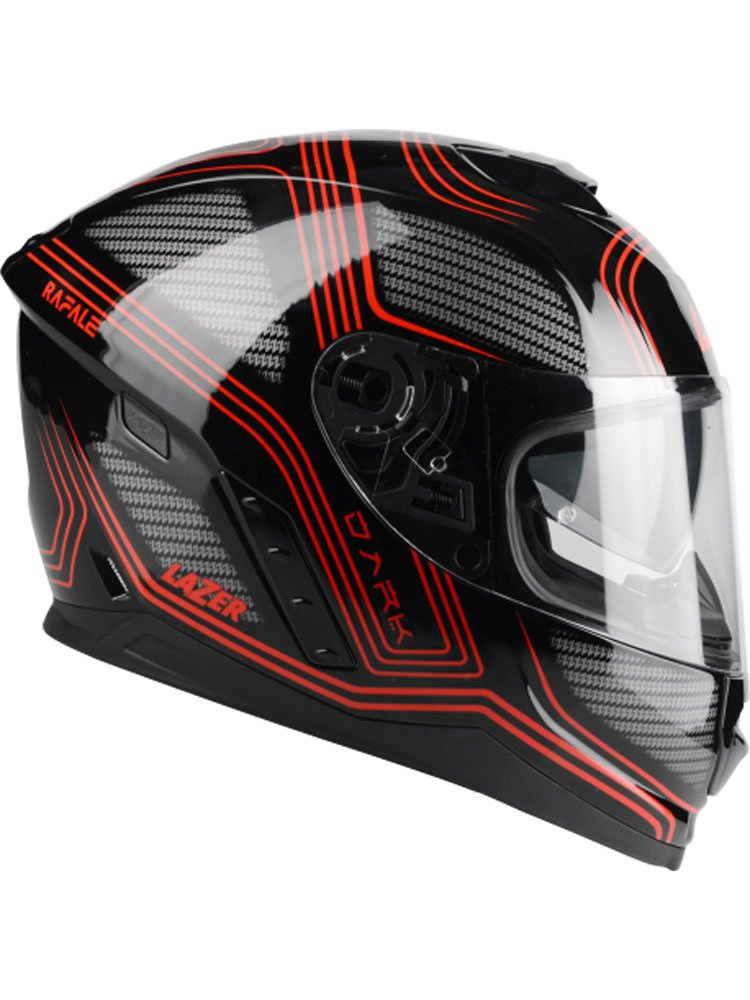 Kask integralny Lazer Rafale Darkside czarno-czerwony