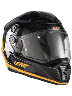 Kask enduro Leatt Moto 7.5 czarno-pomarańczowy z goglami czarno-szarymi