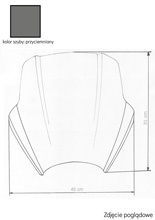 Szyba motocyklowa MRA Speed-Screen "A" do motocykli typu Naked  przyciemniana