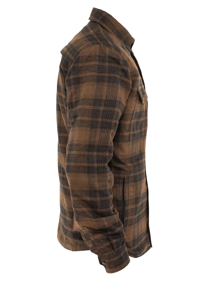 Koszula motocyklowa John Doe Motoshirt Woody brązowa