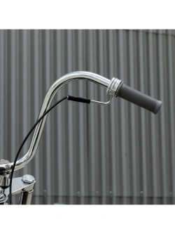 Manetki motocyklowe Biltwell Kung Fu TPV do kierownic o średnicy 25.4 [mm] szare