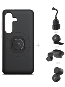 Zestaw do samochodu: etui MAG na telefon Samsung Galaxy S26 (magnetyczne) oraz mocowanie Quad Lock