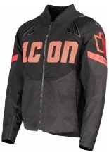 Kurtka motocyklowa tekstylna Icon Contra3 Hero czarno-czerwona