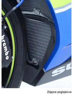 Osłona chłodnicy oleju R&G Suzuki GSXR 1000/ R (17-24) tytanowa