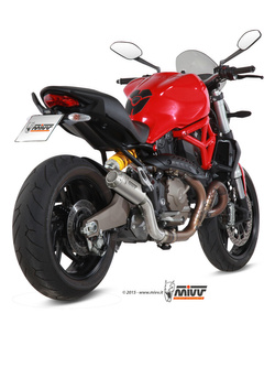 Tłumik motocyklowy Slip-On Line (MK3) MIVV do Ducati Monster 821 (14-17) / 1200 / S (14-16) srebrny