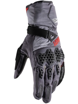 Rękawice motocyklowe Leatt Hydradri 6.5 Iron czarno-szaro-czerwone