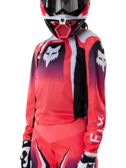 Bluza enduro damska Fox 180 Frame czarno-szaro-różowa