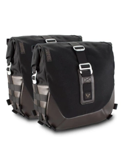 Zestaw sakw bocznych Legend Gear LC2 ze stelażami SW-Motech Royal Enfield Classic 650 (25-) czarno-brązowe [poj.: 2 x 13,5 L]