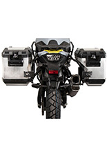 Zestaw: kufry boczne + stelaże Hepco&Becker Xplorer Cutout Suzuki V-Strom 800 (24-) srebrne