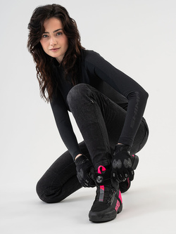 Buty motocyklowe damskie Shima Edge Vented czarno-różowe
