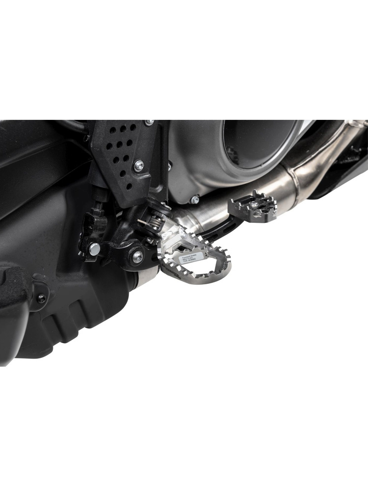 Podnóżki Touratech Works low Harley Davidson RA1250 Pan America srebrne