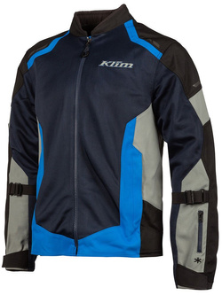 Kurtka motocyklowa tekstylna Klim Induction czarno-niebieska