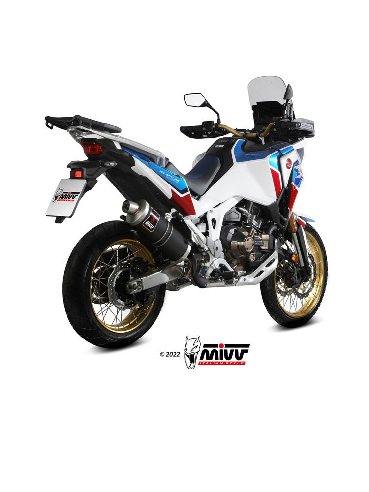 Tłumik motocyklowy Slip-On (Dakar) MIVV do Honda CRF1100L Africa Twin (20-) czarny