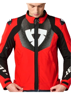 Kurtka motocyklowa tekstylna REV’IT! Hyperspeed 3 H2O czerwono-czarna