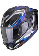 Kask integralny Scorpion EXO-1500 CARBON AIR Hydro czarno-biało-niebieski