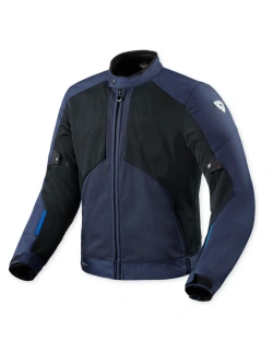 Kurtka motocyklowa tekstylna REV’IT! Torque 3 H2O czarno-ciemnoniebieska