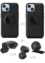 Zestaw do samochodu: etui na telefon iPhone 14 oraz mocowanie Quad Lock