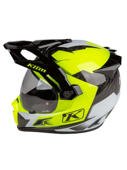 Kask integralny Klim Krios PRO Karbon czarno-fluo żółty