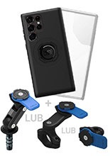 Zestaw na motocykl: etui MAG na telefon Samsung Galaxy S22 Ultra (magnetyczne) + wodoodporny pokrowiec MAG + mocowanie