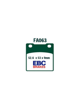 Klocki hamulcowe EBC FA063HH 52.6 x 53 x 9mm NA TYŁ