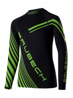 Komplet termoaktywny Brubeck Dry czarno - zielone