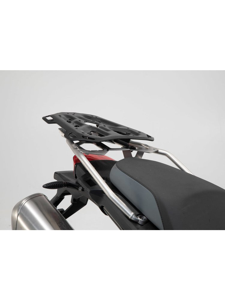 Zestaw: kufry boczne + kufer centralny + stelaże TRAX ADV SW-MOTECH do motocykla BMW F 700 GS/ F 800 GS (16-21) czarne
