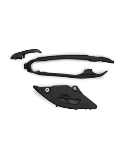 Komplet ślizg+prowadnica łańcucha UFO do KTM SX/SXF(SX-F) 125/250/300/350/450F (23-) czarny