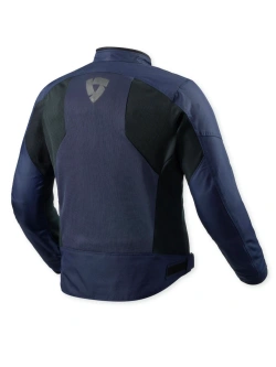 Kurtka motocyklowa tekstylna REV’IT! Torque 3 H2O czarno-ciemnoniebieska