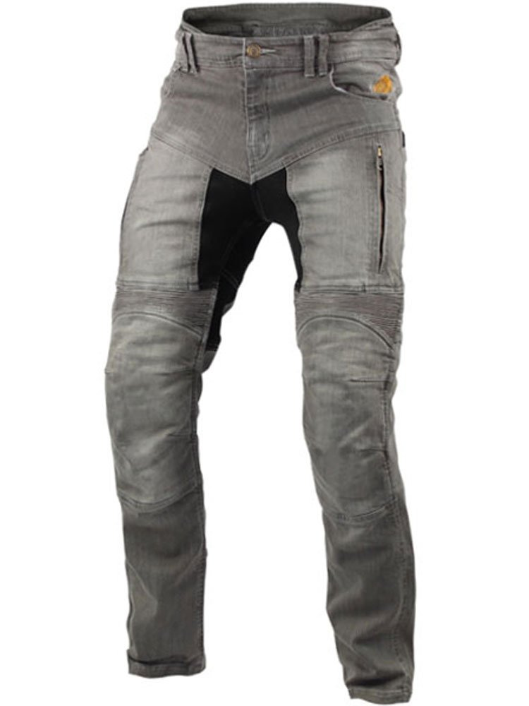 Jeansy motocyklowe Trilobite Parado Slim Fit jasno szare