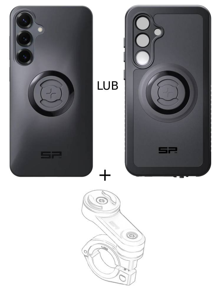 Zestaw na motocykl: etui na telefon Samsung Galaxy S25+ + mocowanie SP Connect