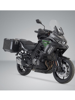 Zestaw: kufry boczne TRAX ADV + stelaże PRO SW-MOTECH 45/45L do motocykla Kawasaki Versys 1000 / 1000 S (18-), 1100/ SE (24-) [poj.: 2 x 45 L] czarne