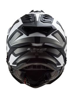 Kask integralny LS2 MX701 Explorer HPFC Alter matowy czarno-biały
