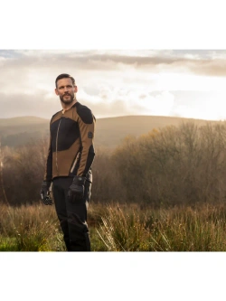 Koszula z ochraniaczami Knox Urbane Pro Move czarno-brązowa