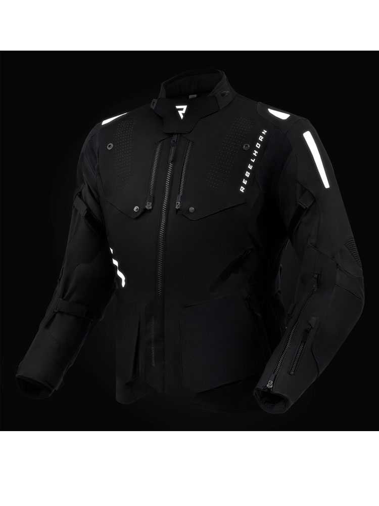 Kurtka motocyklowa tekstylna Rebelhorn Hiker IV czarna