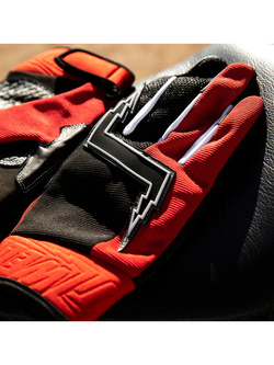 Rękawice cross Biltwell Baja czerwono-czarne