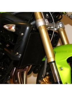 Osłona chłodnicy R&G aluminiowa do Triumpha Street Triple/ Street Triple R (07-12) tytan