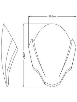 Szyba sportowa PUIG do Aprilia Tuono 660 / Tuono V4 / Tuono V4 Factory (21-) lekko przyciemniana