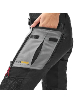 Spodnie motocyklowe damskie tekstylne Shima Tracker czarno-jasnoszare