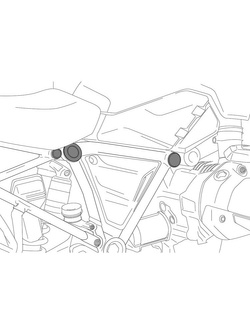 Zaślepki ramy PUIG do BMW R1200RT (14-20)