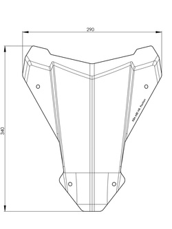 Szyba motocyklowa przezroczysta S Touratech Honda CRF 1100L Africa Twin (19-23)
