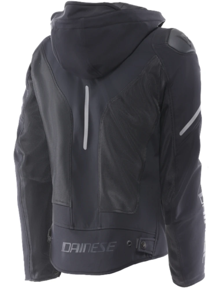 Kurtka motocyklowa damska tekstylna Dainese Super Sprint Air Tex czarno-biała