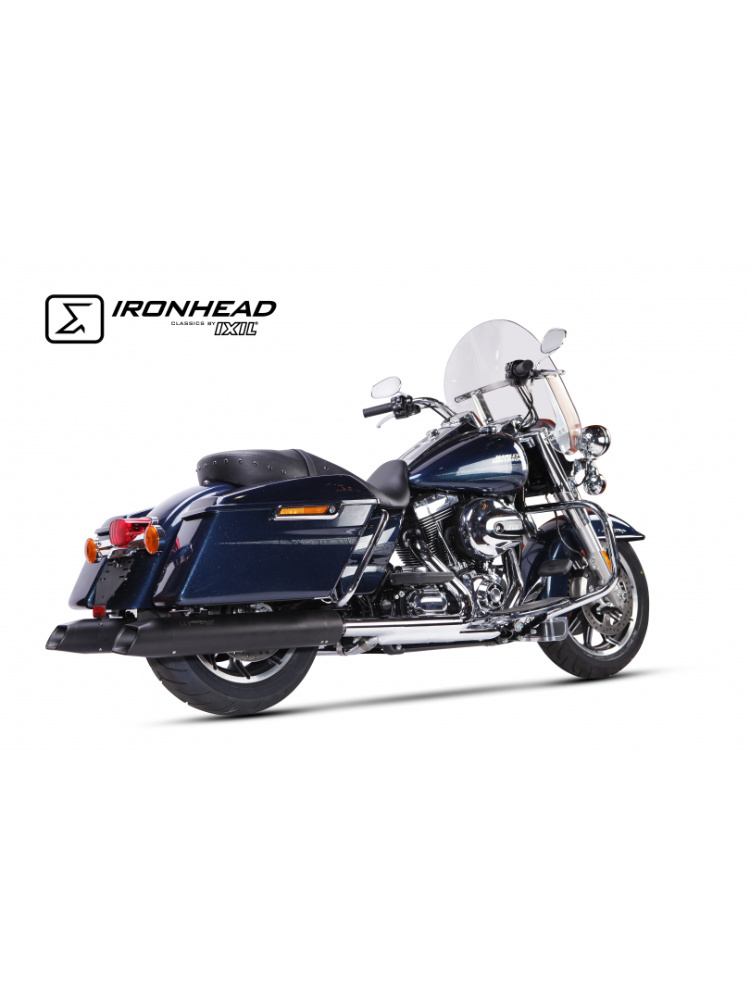 Tłumik motocyklowy IXIL HC2-1B Ironhead Round Harley-Davidson Touring Road King (17-21) na prawą stronę