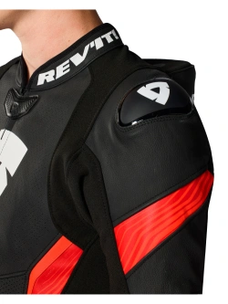 Kombinezon motocyklowy dwuczęściowy REV’IT! Argon 3 czarno-fluo czerwony