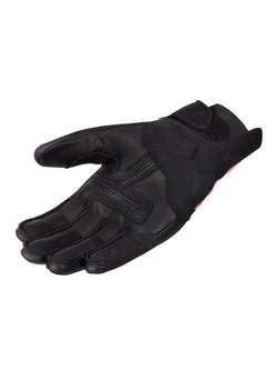 Rękawice motocyklowe damskie Rebelhorn Gap III czarno-fluo czerwone