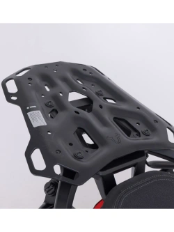 Zestaw: kufry boczne DUSC L + kufer centralny DUSC L + stelaże PRO + stelaż Adventure-Rack SW-Motech Moto Guzzi Stelvio 1000 (23-) [poj.: 3 x 41l]