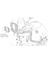 Gmole górne Hepco&Becker BMW R 850 GS (98-00)/R 1100 GS (94-99) do gmoli silnika czarne