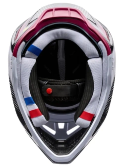 Kask enduro Fox V3 RS Tactile czarno-biały